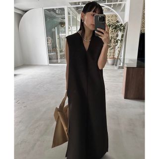 アメリヴィンテージ(Ameri VINTAGE)の2WAY SPONGE SHIFT DRESS(ロングワンピース/マキシワンピース)