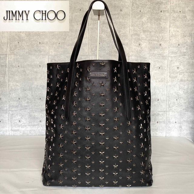 【極美品】JIMMY CHOO PIMLICO N/S ブラック トートバッグ