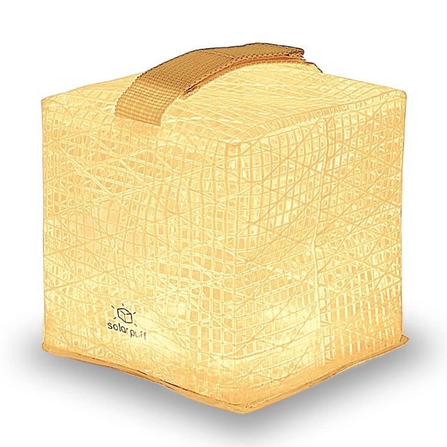 【特価セール】ソライトデザイン ソーラーパフ ソーラー充電式 折りたたみ式 ミデ