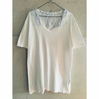 マルタンマルジェラ(Maison Martin Margiela)の【★激希少★メンズL】マルタンマルジェラ エイズ かすれロゴバージョン Tシャツ(Tシャツ/カットソー(半袖/袖なし))