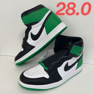 ナイキ(NIKE)の28.0 Nike Air Jordan1 Black Lucky Green(スニーカー)