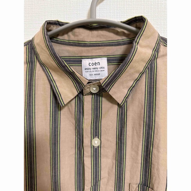 coen(コーエン)の半袖シャツ　ストライプシャツ メンズのトップス(シャツ)の商品写真