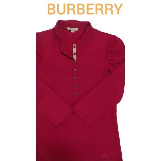 バーバリー(BURBERRY)の【美品】BURBERRY(バーバリー)レディース長袖ポロシャツ M(ポロシャツ)