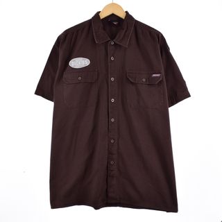 ディッキーズ(Dickies)の古着 ディッキーズ Dickies 半袖 ワークシャツ メンズXL /eaa332296(シャツ)