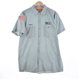 ディッキーズ(Dickies)の古着 ディッキーズ Dickies 半袖 ワークシャツ メンズXL /eaa332289(シャツ)