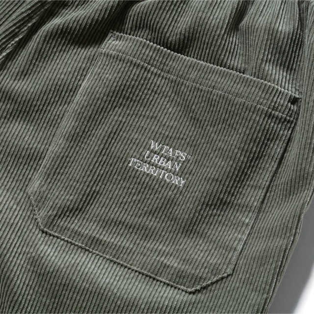 グリーン・ホワイト系 完成品♪ WTAPS コーデュロイパンツ XL Supreme