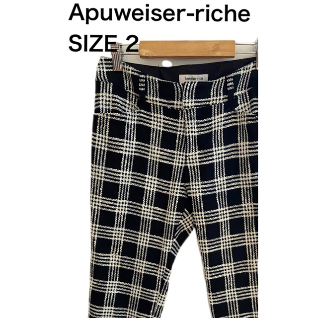 Apuweiser-riche(アプワイザーリッシェ)のApuweiser-richeアプワイザーリッシェ パンツチェック レーヨン混2 レディースのパンツ(カジュアルパンツ)の商品写真