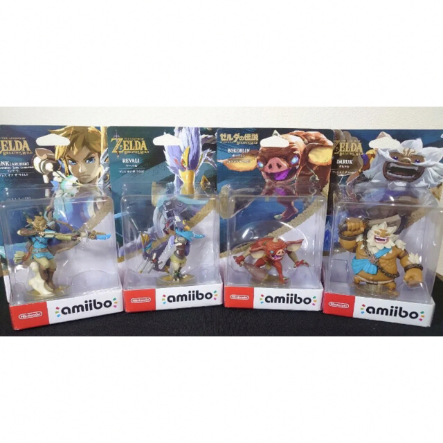 エンタメ/ホビーamiibo 4体セット（ゼルダの伝説 ブレス オブ ザ ワイルド）