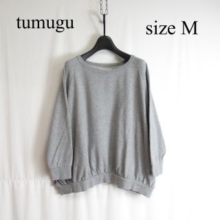 ツムグ(tumugu)のtumugu ラグラン スウェット シャツ プルオーバー トップス M相当 綿(トレーナー/スウェット)