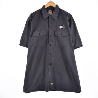 ディッキーズ(Dickies)の古着 ディッキーズ Dickies 半袖 ワークシャツ メンズXL /eaa333785(シャツ)