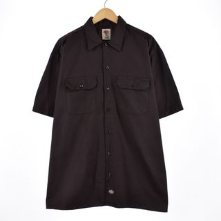 ディッキーズ(Dickies)の古着 ディッキーズ Dickies 半袖 ワークシャツ メンズXXL /eaa332512(シャツ)