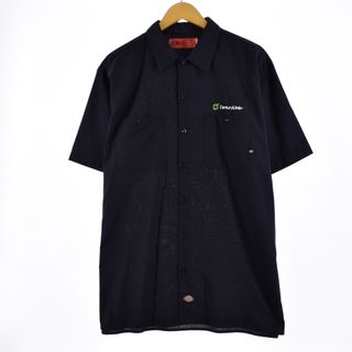 ディッキーズ(Dickies)の古着 ディッキーズ Dickies 半袖 ワークシャツ メンズXL /eaa328373(シャツ)