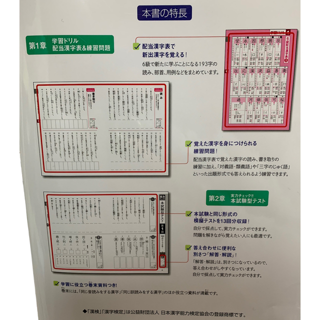 漢検  漢字検定 6級  5年生  問題集   エンタメ/ホビーの本(資格/検定)の商品写真