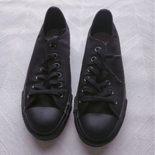 コンバース(CONVERSE)のコンバースオールスター*JOXオールブラックローカット(スニーカー)