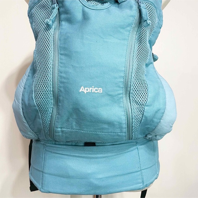 Aprica(アップリカ)の《美品》アップリカ Aprica 抱っこ紐 コランハグ ナチュレ ブルーバード キッズ/ベビー/マタニティの外出/移動用品(抱っこひも/おんぶひも)の商品写真