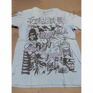 エクストララージ(XLARGE)のX-LARGE エクストララージ　Tシャツ L 水色　ライトブルー XLA(Tシャツ/カットソー(半袖/袖なし))