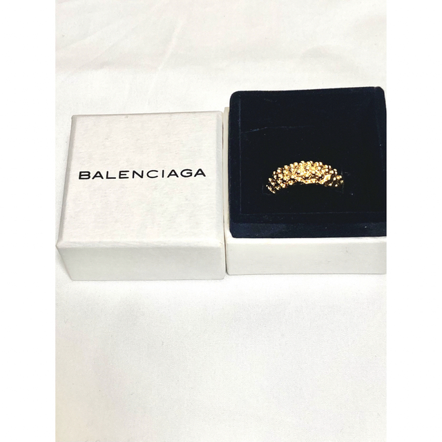 Balenciaga(バレンシアガ)のバレンシアガ　レディース　指輪　リング　アクセサリー　ロゴ　金　ゴールド　16号 レディースのアクセサリー(リング(指輪))の商品写真