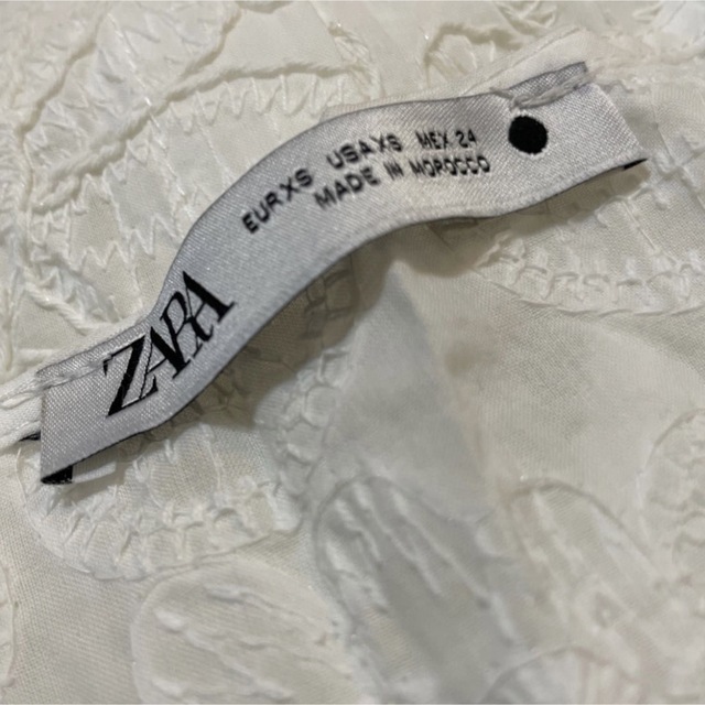 ロング　刺繍入りミディワンピース　カットワーク　ZARA ザラ ワンピース 3