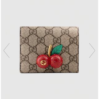 グッチ(Gucci)のGUCCI チェリー(さくらんぼ)付き GGスプリーム 財布(財布)