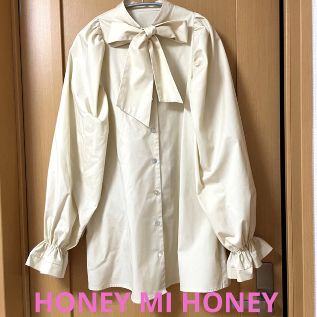 Honey mi Honey(ハニーミーハニー)のHONEY MI HONEY ハニーミーハニー　ボリュームスリーブチュニック レディースのトップス(チュニック)の商品写真