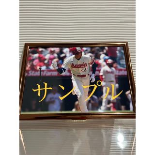 メジャーリーグベースボール(MLB)の大谷翔平　打者A4写真 説明↓最後まで是非！フレームカラーピンクゴールド(記念品/関連グッズ)