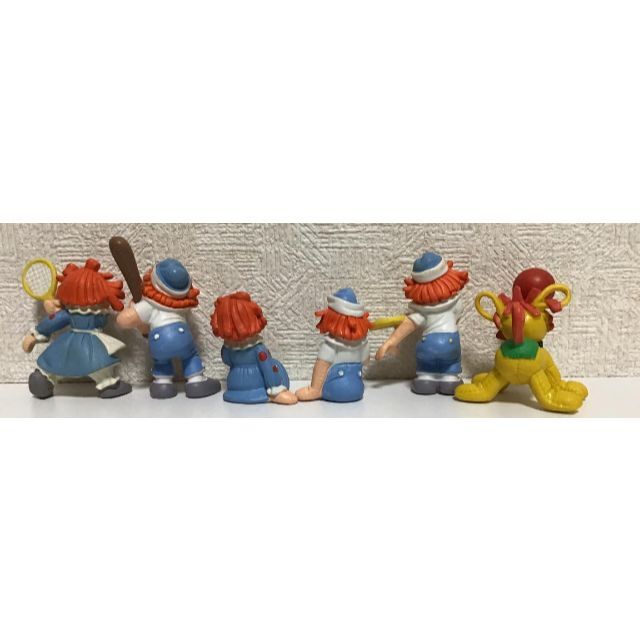 6個　ラガディ　アン　アンディ　raggedy ann andy エンタメ/ホビーのおもちゃ/ぬいぐるみ(キャラクターグッズ)の商品写真