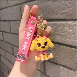 パウパトロール　pawpatrol スカイ　シリコン　キーホルダー(キーホルダー)