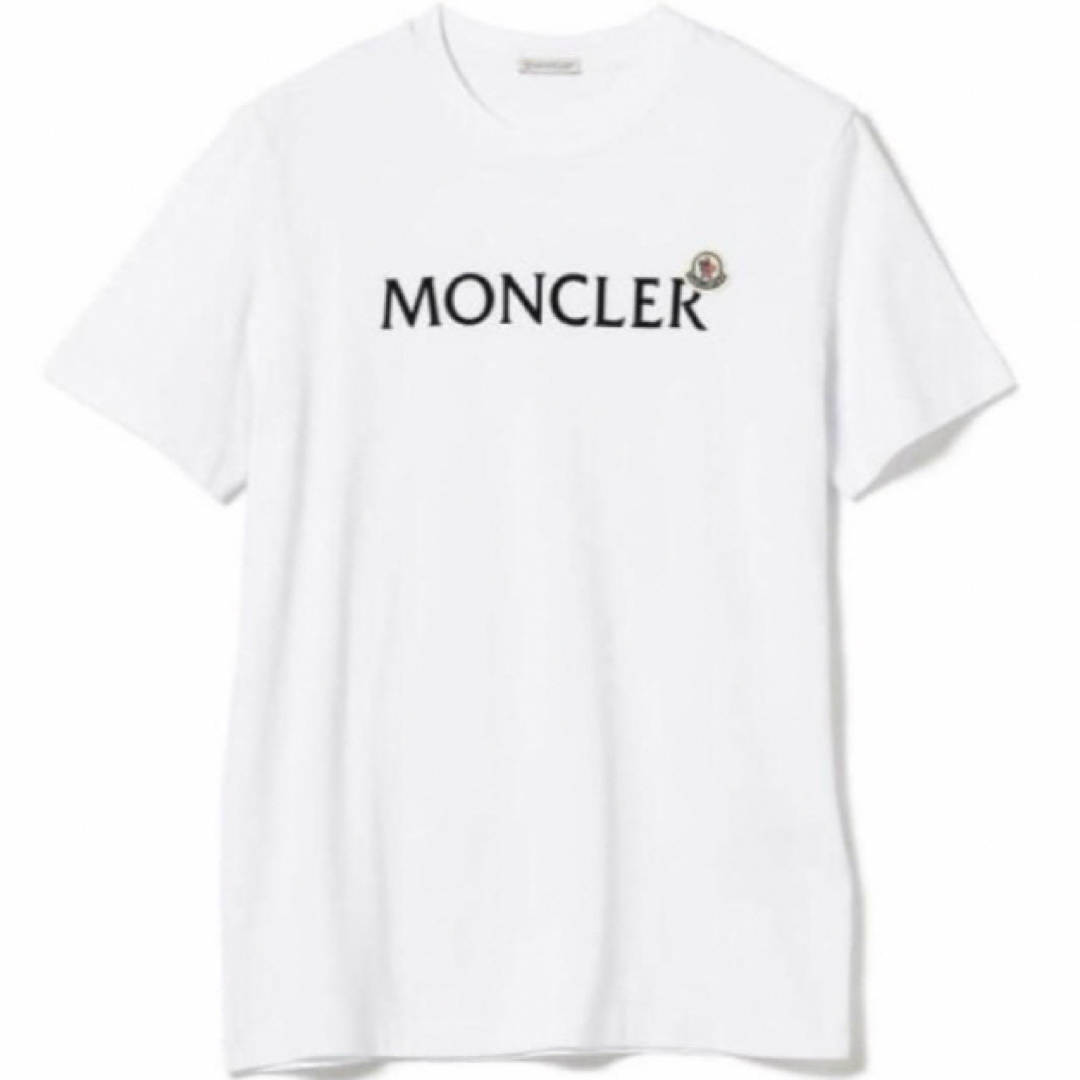 ★最新作★ MONCLER Tシャツ XL モンクレール ロゴ ホワイト 完売