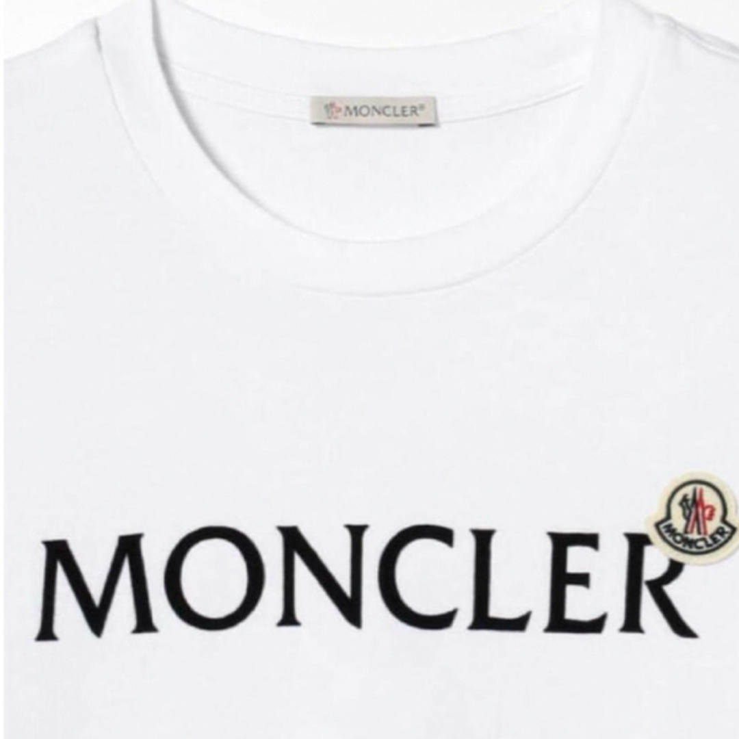 MONCLER(モンクレール)の★定価53,900円★ MONCLER Tシャツ XL　モンクレール ホワイト メンズのトップス(Tシャツ/カットソー(半袖/袖なし))の商品写真