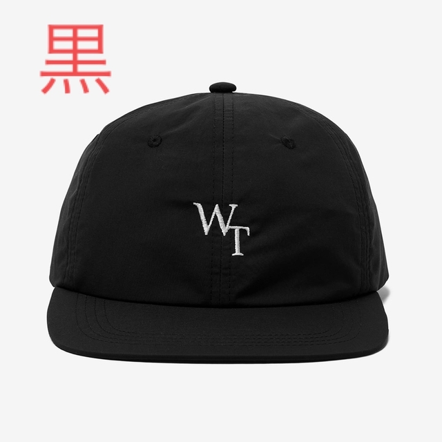 新品WTAPS キャップ 黒 T-6H 01/CAP/NYLON