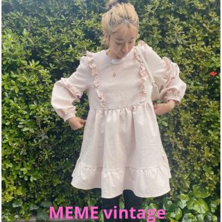 エディットフォールル(EDIT.FOR LULU)のMEME vintage ミームヴィンテージ　ワンピース　美品(ミニワンピース)