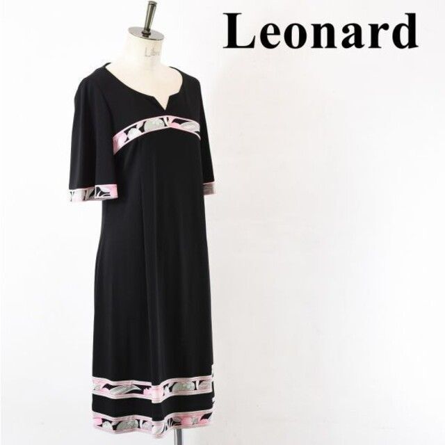 94袖丈SL AJ0014 高級 Leonard レオナール レディース ストレッチ生地