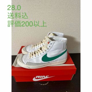 ナイキ(NIKE)のナイキ ブレーザー ミッド77 グリーン　28.0(スニーカー)