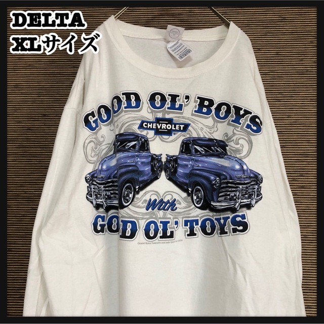 長袖Tシャツ ロンT シボレー クラシックカー アメ車 デカロゴ39 - Tシャツ