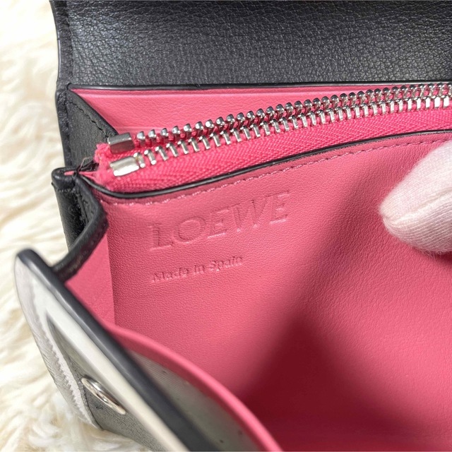 LOEWE(ロエベ)の【希少】LOEWE ロエベ ✨ パズル ローズ コンチネンタル長財布 白 黒 レディースのファッション小物(財布)の商品写真