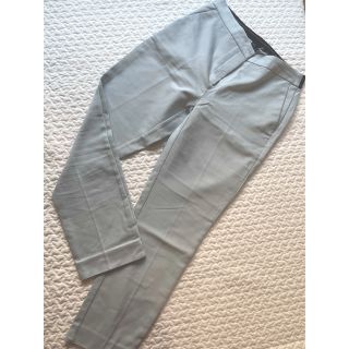 ZARA BASIC 水色　綺麗めパンツ(クロップドパンツ)