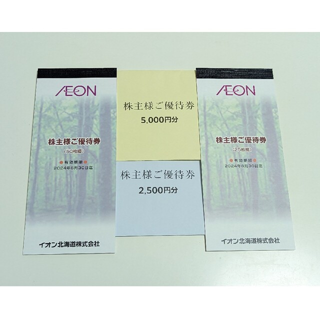 AEON イオン　株主優待　7500円分