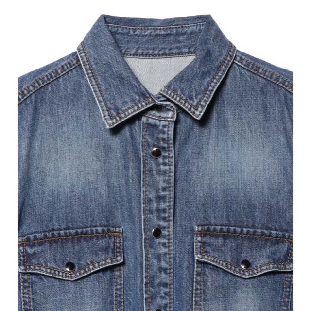sacai - ハーフスリーブデニムシャツの通販 by もも's shop sacai - ハーフスリーブデニムシャツの通販 by もも's shop