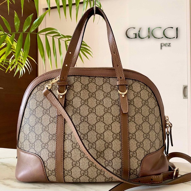 正規品 GUCCI グッチ GG柄 2way レザーハンドバッグ 新作モデル www