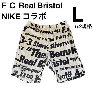 エフシーアールビー(F.C.R.B.)のFCRB×NIKE ウォームアップ総柄　ハーフパンツ　Ｌ（日本規格ＸＬ相当）(ショートパンツ)