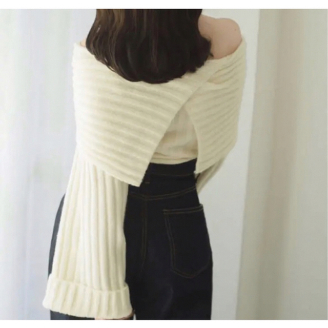 レディースle.ema off-shoulder 2way knit