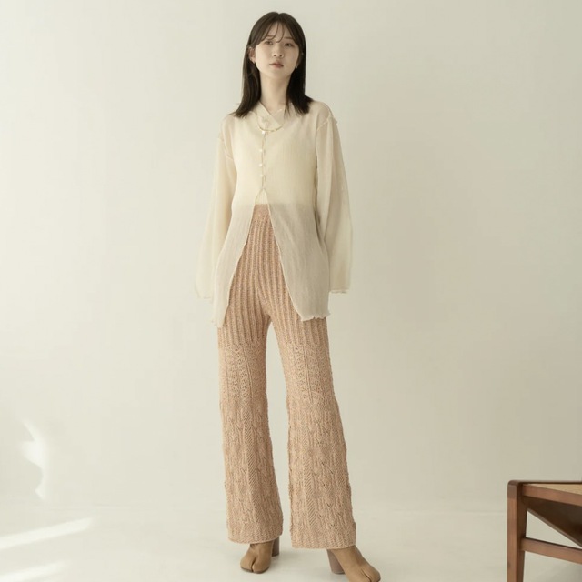 crochet knit pants / Eaphi レディースのパンツ(カジュアルパンツ)の商品写真