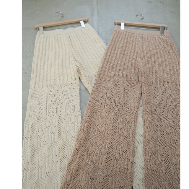 crochet knit pants / Eaphi レディースのパンツ(カジュアルパンツ)の商品写真