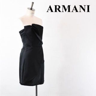 エンポリオアルマーニ(Emporio Armani)のSL AJ0003 ARMANI エンポリオアルマーニ 黒ラベル タック(ミニワンピース)