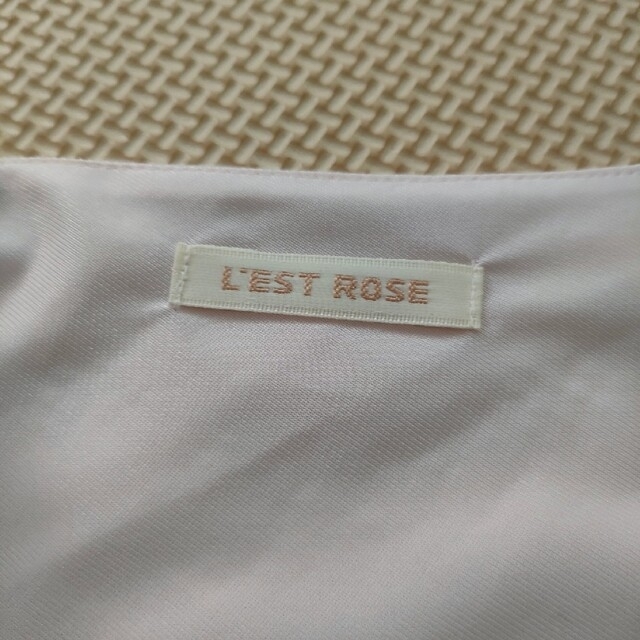 L'EST ROSE(レストローズ)の【新品未使用】レストローズ　LESTROSE ドレス　結婚式　ピンク レディースのフォーマル/ドレス(ミディアムドレス)の商品写真