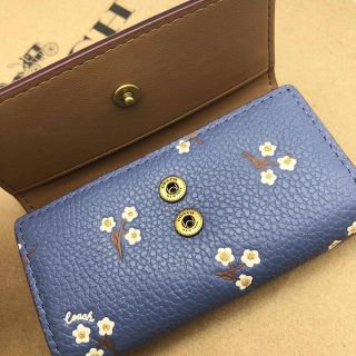 COACH - 【COACH☆新品】☆ 6 リング キー ケース ウィズ フローラル
