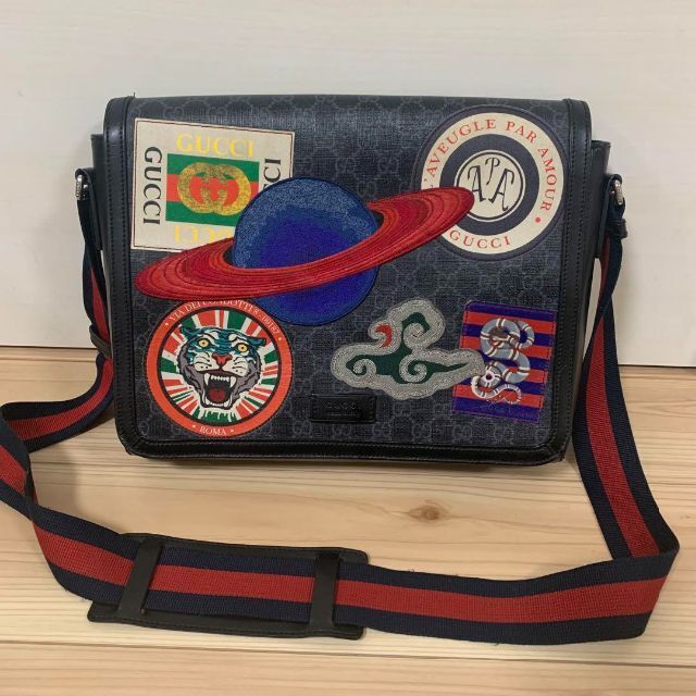 GUCCI クーリエ GGスプリーム 斜め掛け ショルダーバッグ 【良好品