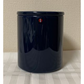 イッタラ(iittala)の【廃盤】Iittala プルヌッカ - ジャー ロング ネイビー(収納/キッチン雑貨)