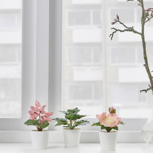 IKEA イケア FEJKA フェイカ 人工観葉植物 植木鉢付き 3点セット