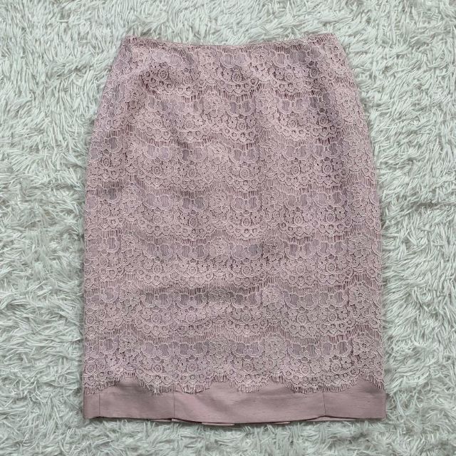トッカ 総レース セットアップ ピンク タック プリーツ TOCCA リボン